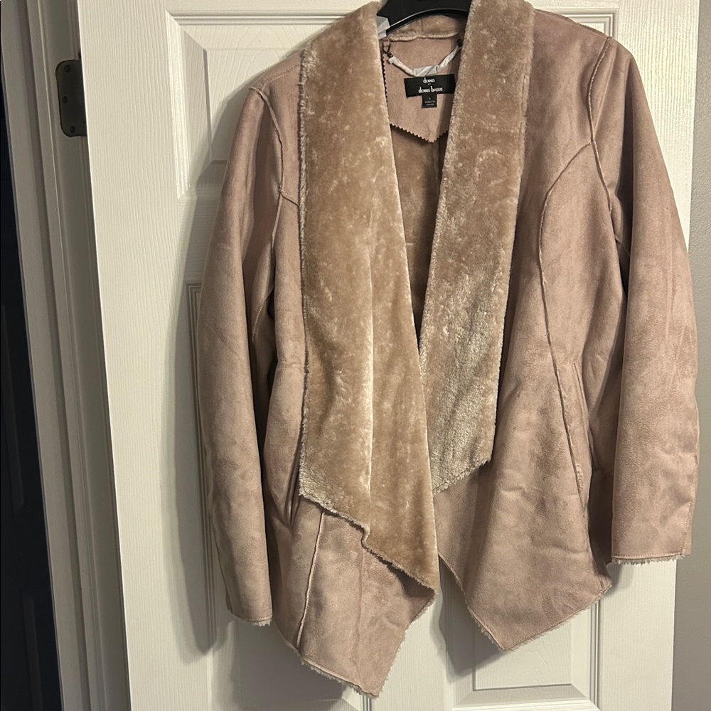Dennis Basso Women's Tan Teddy Jacket